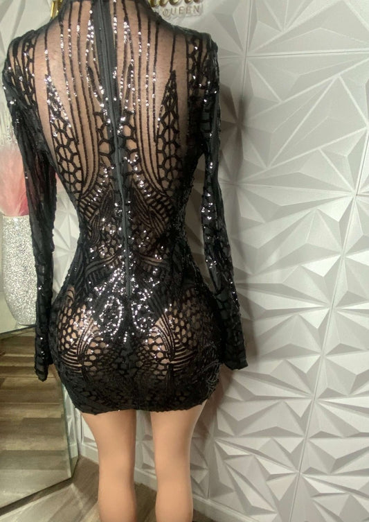I’m The Star Sequin Dress MEDIUM - Ikonik Idoll