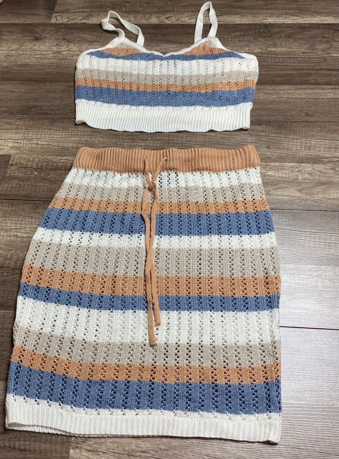 Beach Babe Crochet Skirt Set MEDIUM