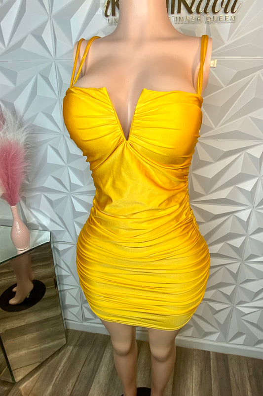 Sunshine On Me Yellow Dress (Medium)