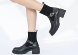 Jetset Couture Chunky Ankle Boots size 5.5 to size 9 - Ikonik Idoll