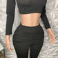 Lady Legends Athletic Jogging Set Black - Ikonik Idoll