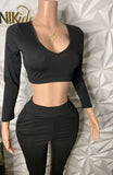 Lady Legends Athletic Jogging Set Black - Ikonik Idoll