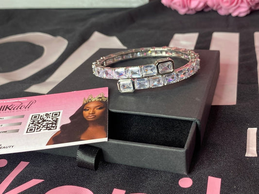 Lux Baguette Silver Bracelet - Ikonik Idoll