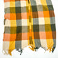 Fringe Frenzy Multicolor Plaid Kimono (Small to 3X) Orange and Burgundy