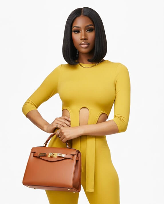 It’s Giving 2 pc ruched tie up pant set - Blue, Yellow