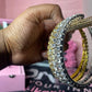 Oversized studded rhinestone hoop gold and silver earrings - Ikonik Idoll