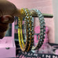 Oversized studded rhinestone hoop gold and silver earrings - Ikonik Idoll