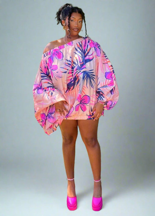 Pink Bliss Dress Plus Size Dress - Ikonik Idoll