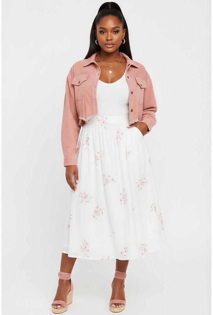 Layla Pink Distressed Jacket