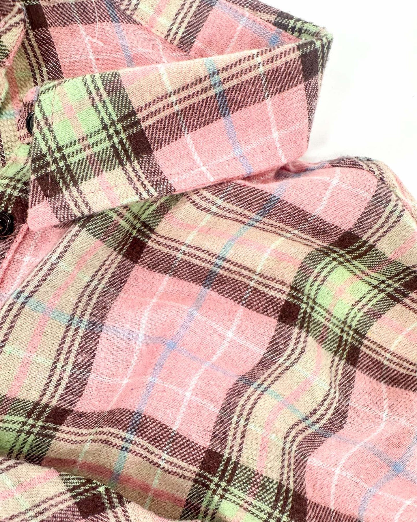 Pretty In Pink Plaid Button Down Shirt