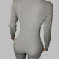Playful Heart Ribbed Jumpsuit Gray - Ikonik Idoll