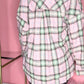 Pretty In Pink Plaid Button Down Shirt - Ikonik Idoll