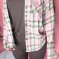 Pretty In Pink Plaid Button Down Shirt - Ikonik Idoll