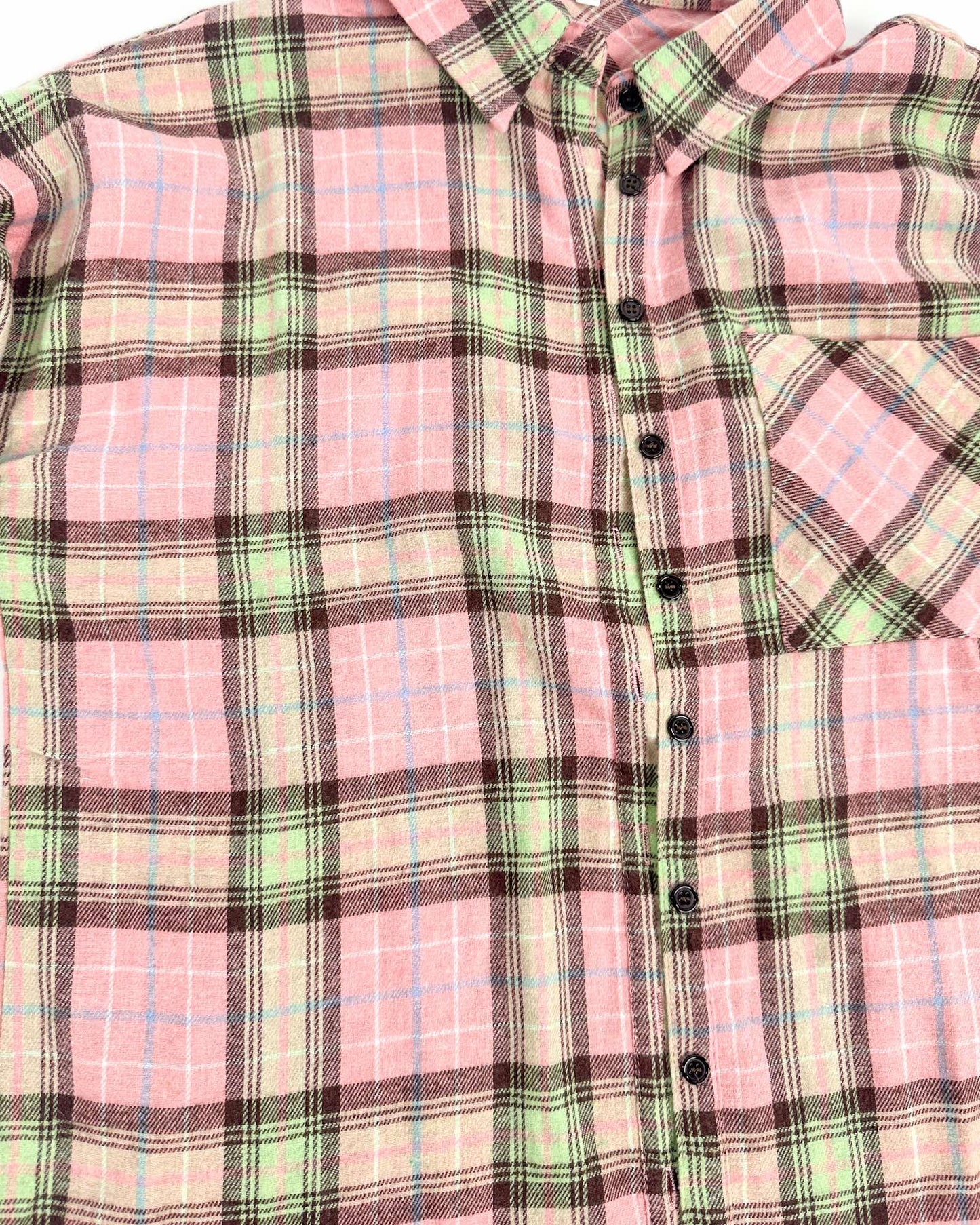 Pretty In Pink Plaid Button Down Shirt
