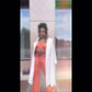 Act Bad Orange 2 Pc Flared Pant Set