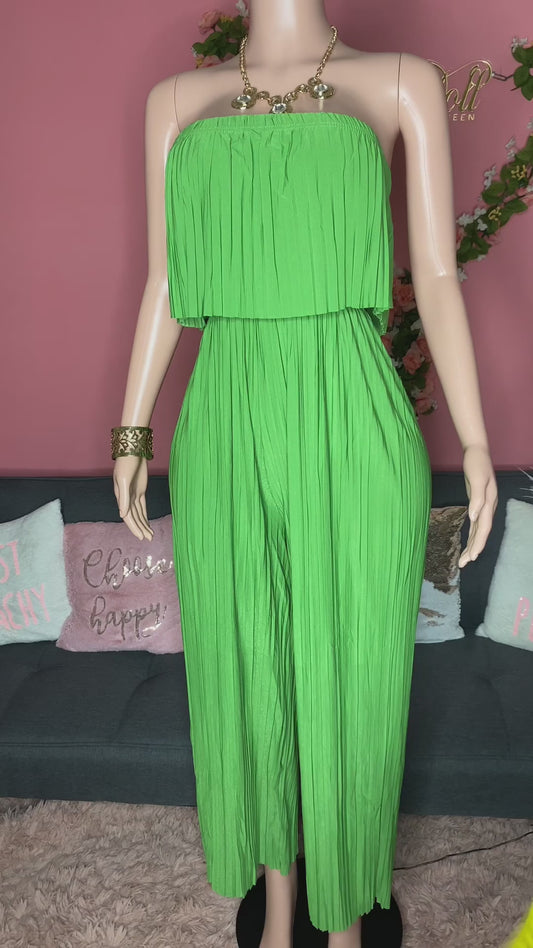 Body of a Goddess pleated jumpsuit