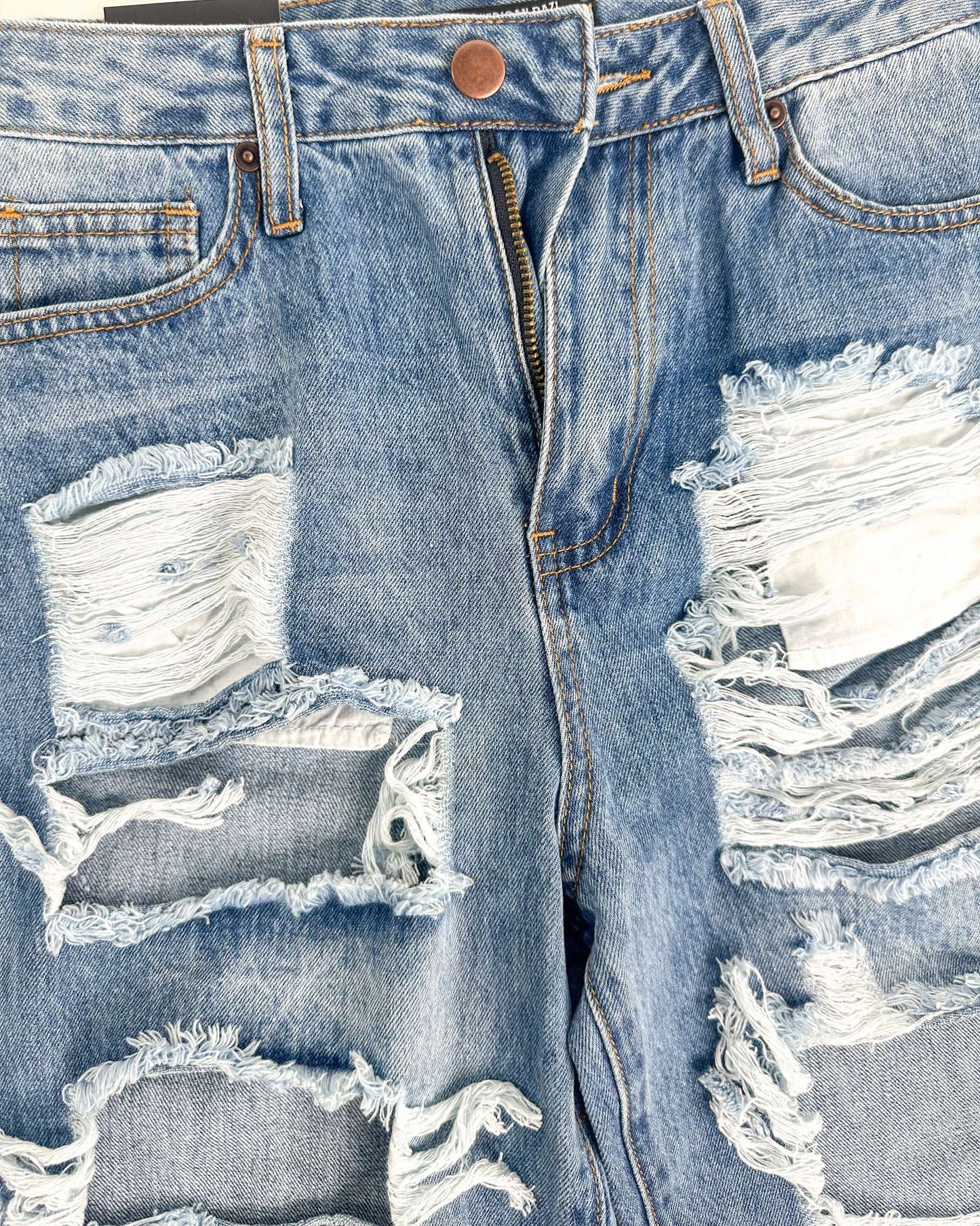 Wild Child High Waist Ripped Denim Jeans