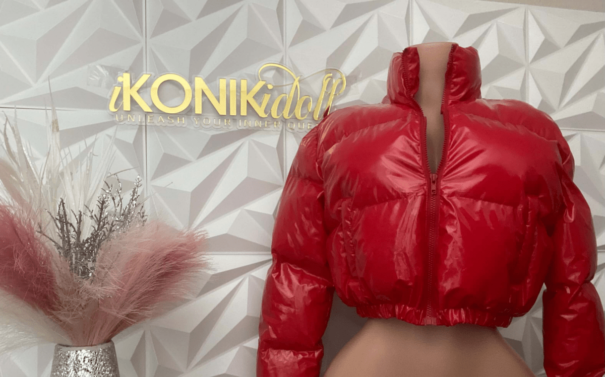 Ruby Red Puffer Coat SMALL - Ikonik Idoll