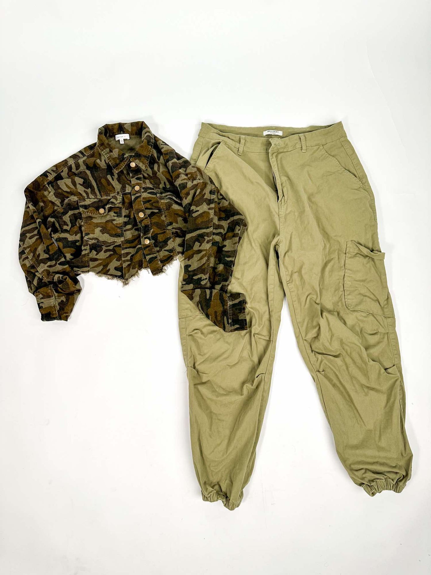 Y2K Sage Cargo Pants Plus (1X-3X)