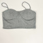 Keep It Cute Corset Set - Gray, Beige Tan Colors