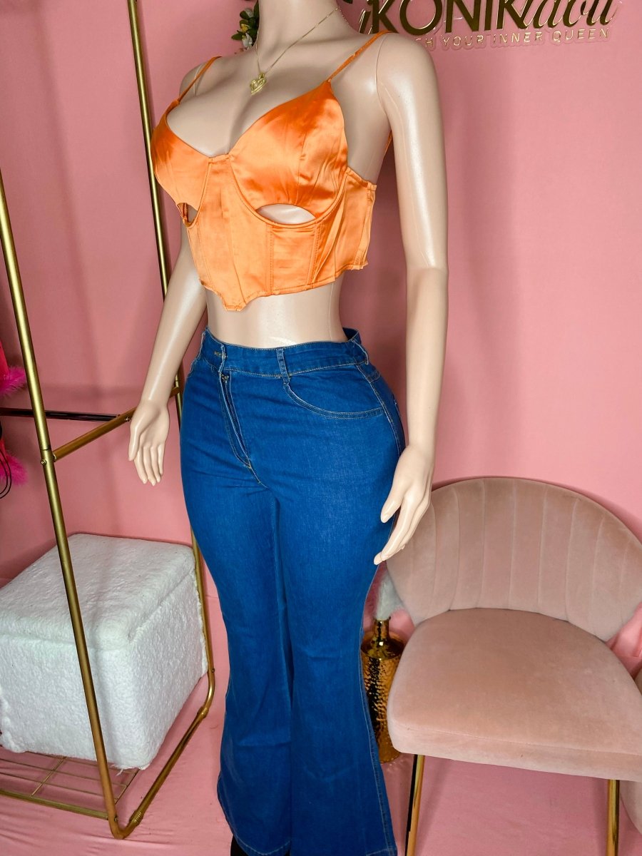 True Blue Bell Bottom Flare Jeans - Ikonik Idoll