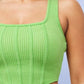 We Outside Tonight Neon Ribbed Corset Short Set Lime Green and Pink - Ikonik Idoll