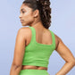 We Outside Tonight Neon Ribbed Corset Short Set Lime Green and Pink - Ikonik Idoll