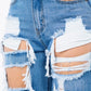 Wild Child High Waist Ripped Denim Jeans - Ikonik Idoll