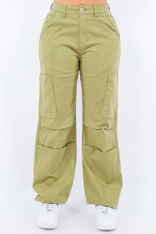Y2K Sage Cargo Pants Plus (1X - 3X) - Ikonik Idoll