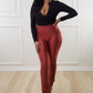 Peaches Rust Orange Pants - Ikonik Idoll
