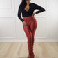 Peaches Rust Orange Pants - Ikonik Idoll