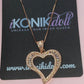 ROSE GOLD Open Heart Jayda necklace - Ikonik Idoll