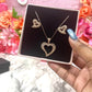 ROSE GOLD Open Heart Jayda necklace - Ikonik Idoll